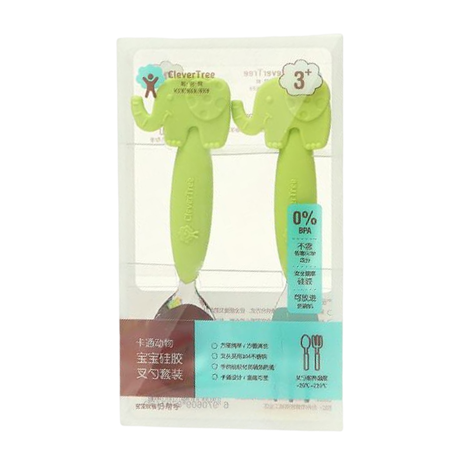 2pcs For Kids Portable Stainless Steel Baby Spoon Fork Set Toddler Self Feeding
