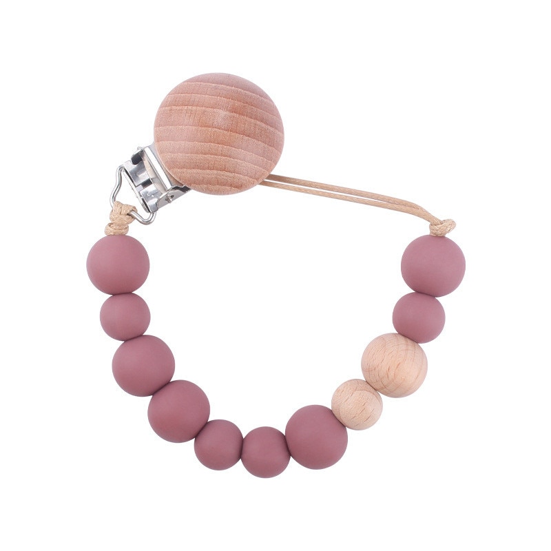 Silicone Baby Anti-drop Chain Pacifier Clips Infant Nipple Appease Soother Chain Clips Dummy Holder