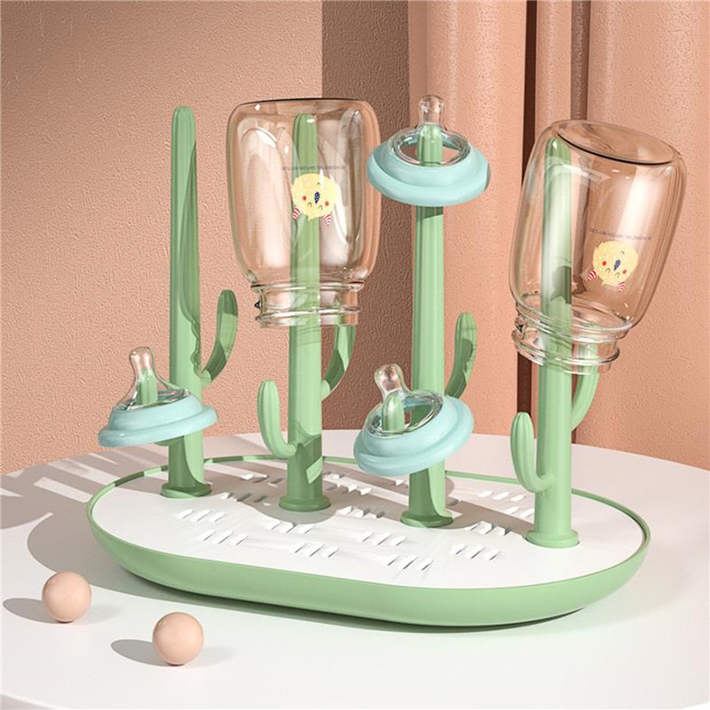 Toddler Bottle Holder Baby Bottle Drying Rack Baby Feeding Bottle Solid Cleaning Dryer Drainer Storage Drying Rack