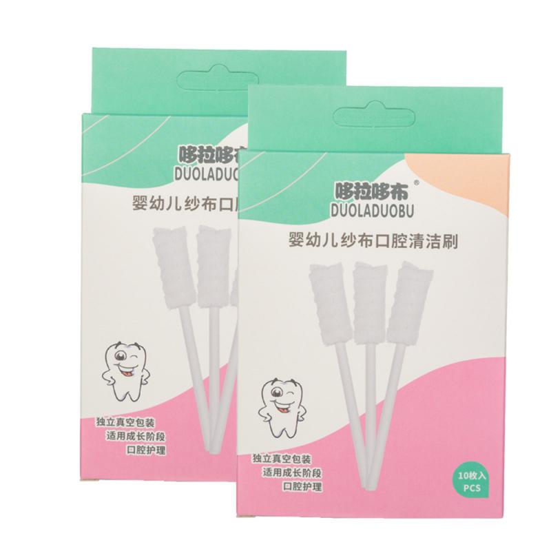 Soft Oral Cleaning Products Food Grade Paper Sticks Baby Tongue Cleaning Brushes Tongue Coating Cleaners Tongue Cleaner Gauze