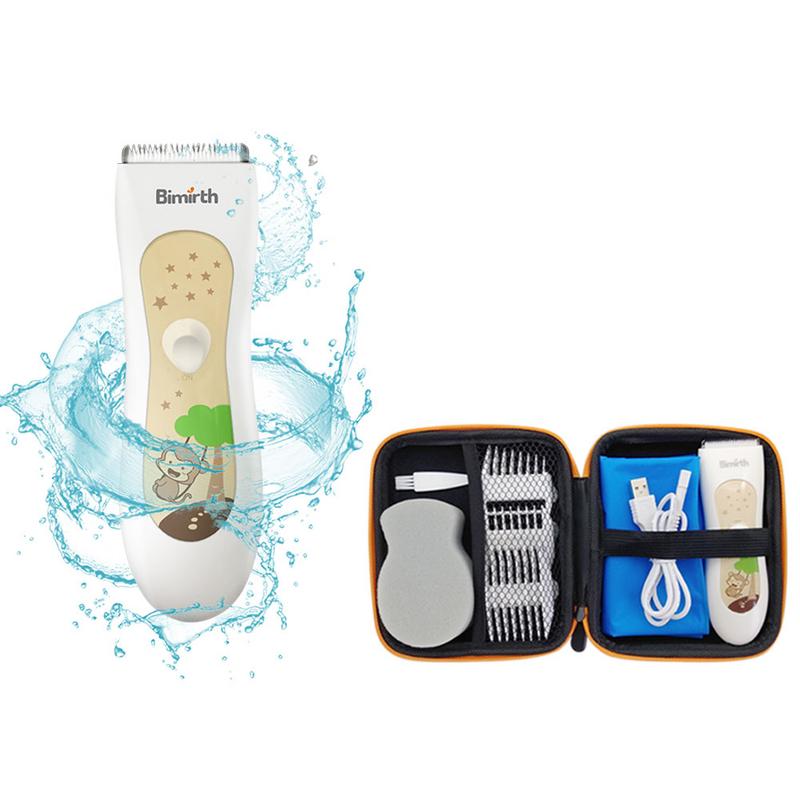 Waterproof UltraQuiet USB Rechargeable Professional Haircuts Hair Clipper For Baby Children Kids Use Home Haircuts Hair Clipper
