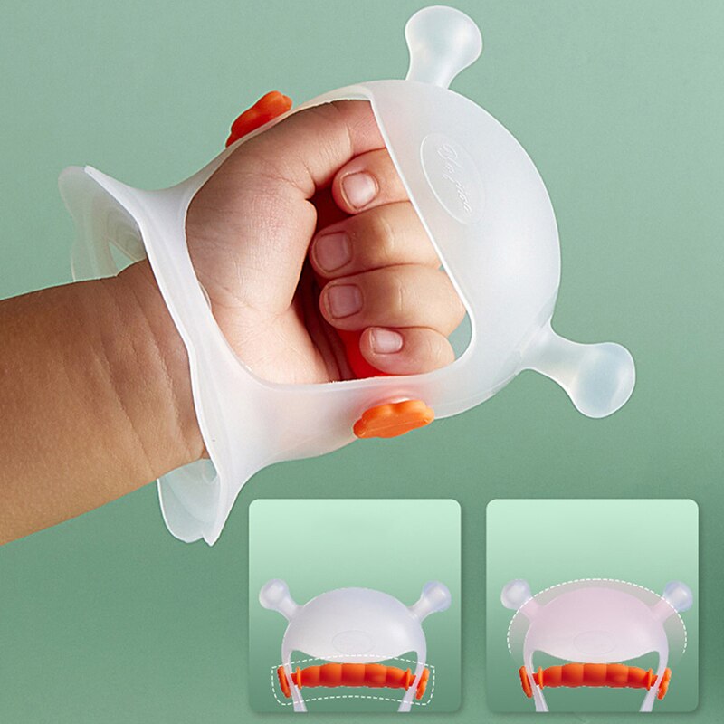 Baby Teether Gloves Pacifier Kids Teething Silicone Newborn Dental Care Gums Anti-eating Hand ​Molar Stick Baby Accessories