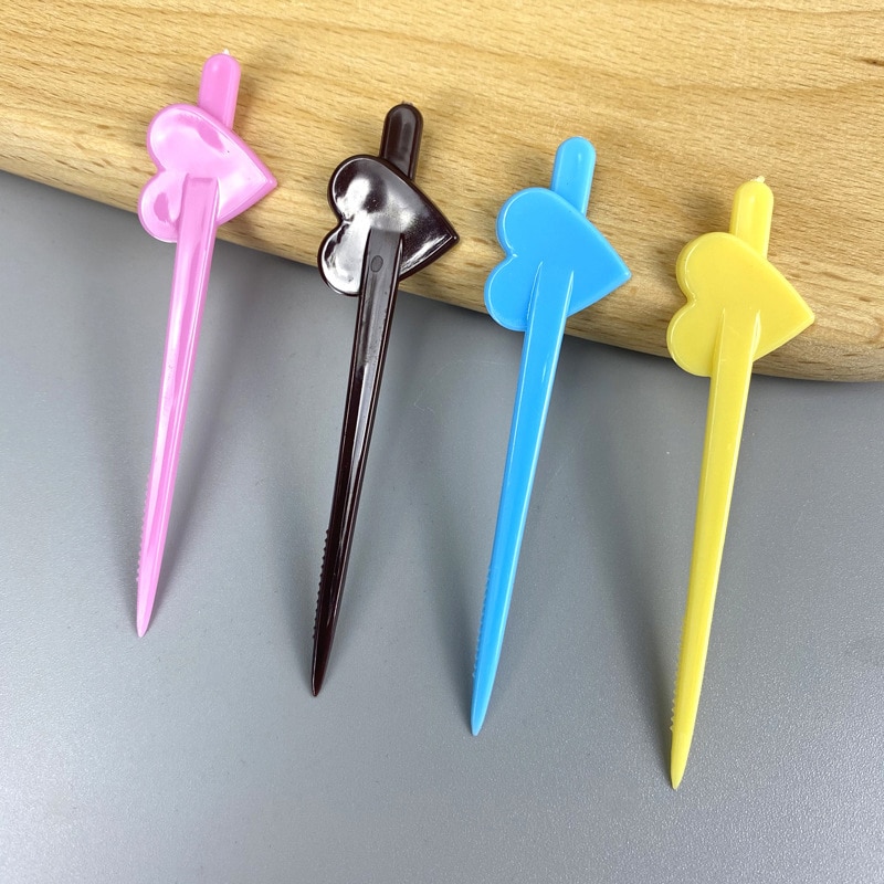 500PCS Mini Kids Fruit Fork Cartoon Snack Cake Dessert Food Fruit Toothpick Lunch Party Decoration Reusable Fruit Stick