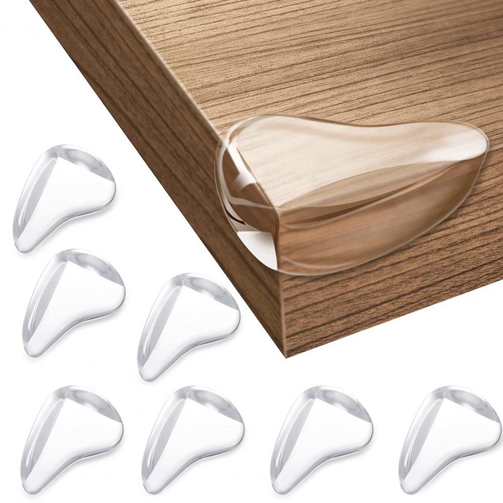 12Pcs Furniture Corner Protector Anti-collision Silicone Keep Child Safe Adhesive Table Sharp Edges Corner Guard Home Supplies