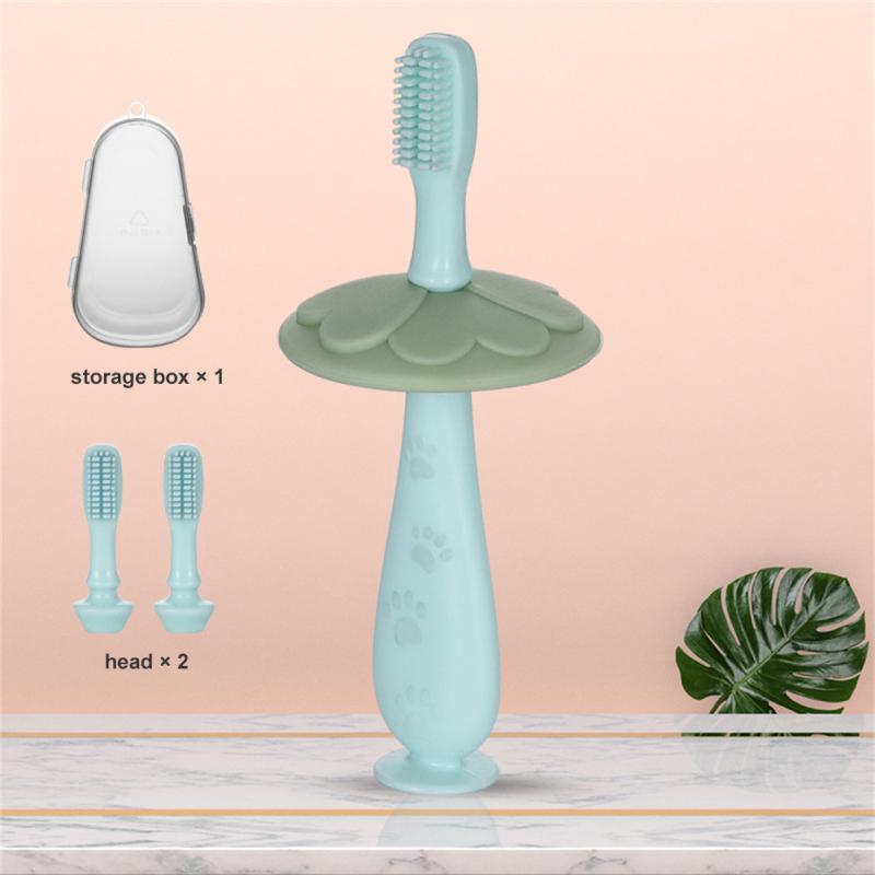Oral Health Cleanser Childrens Deciduous Tooth Brus Blue Light Toothbrush Oral Care Safety Silicone Toothbrush Pregnancy Clean