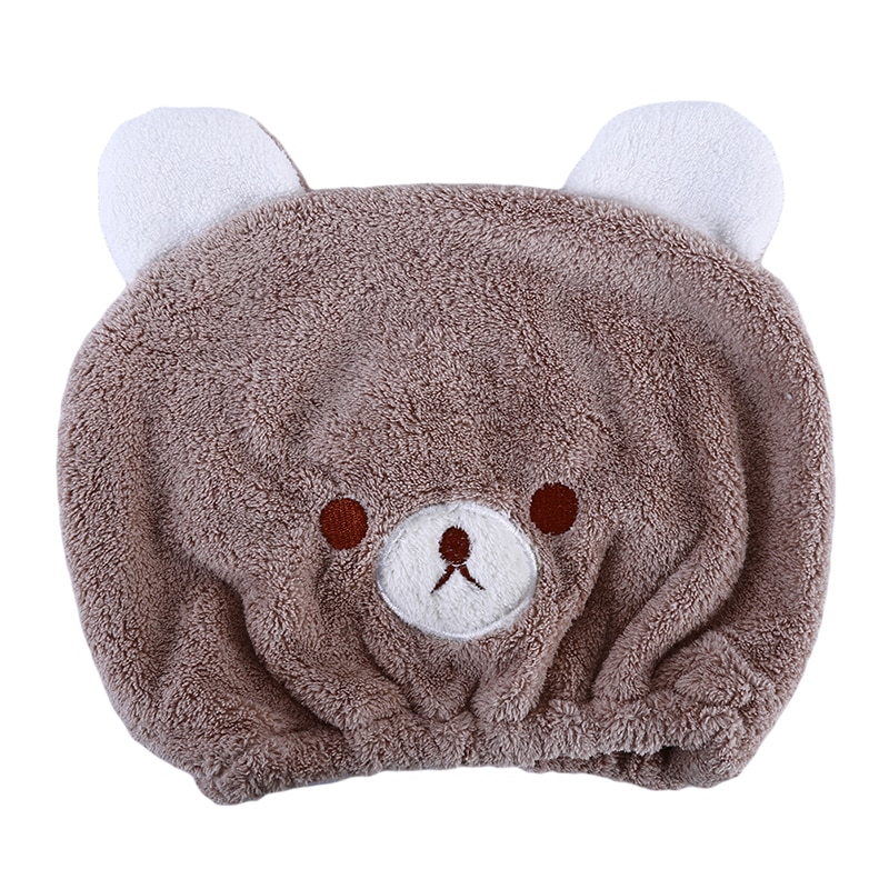 Cute Baby Hair Dry Hat Towel Quick Dry Shower Cap Strong Absorbing Drying Soft Cartoon Children