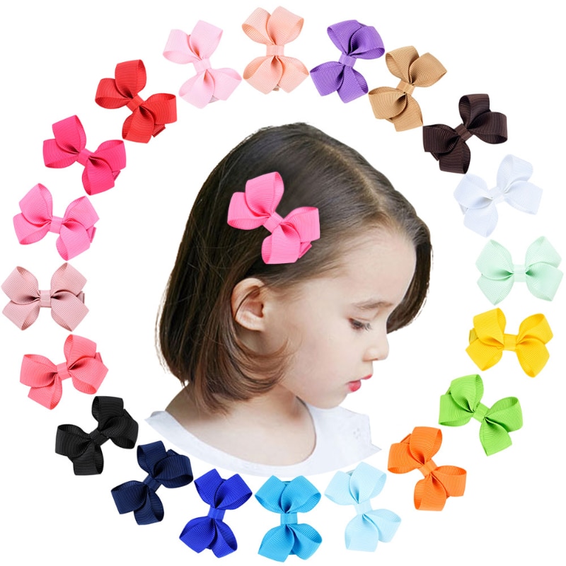 5PCS Cute Hair Pins Colorful Kids Hair Accessories Three-dimensional Twisted Leaves Bow Children's Hair Clips Side Clips Ba