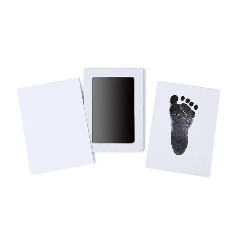 Baby Footprints Handprint Ink Pads Safe Non-toxic Ink Pads Kits for Baby Shower Baby Paw Print Pad Foot Print Pad Inkless