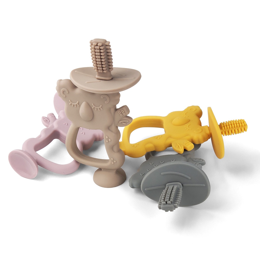 1Pc Baby Silicone Koala Finger Toothbrush BPA Free Silicone Newborn Teether Tooth Cleaning Brush Soft Brush Oral Health Teething