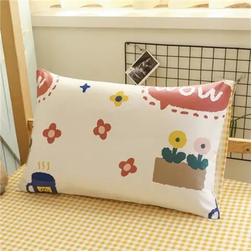 48x74cm Large Aldult Pillowcase 100% Cotton Baby Pillowcase Four Seasons Home Cartoon Pattern Children's Pillow Cover Beddi