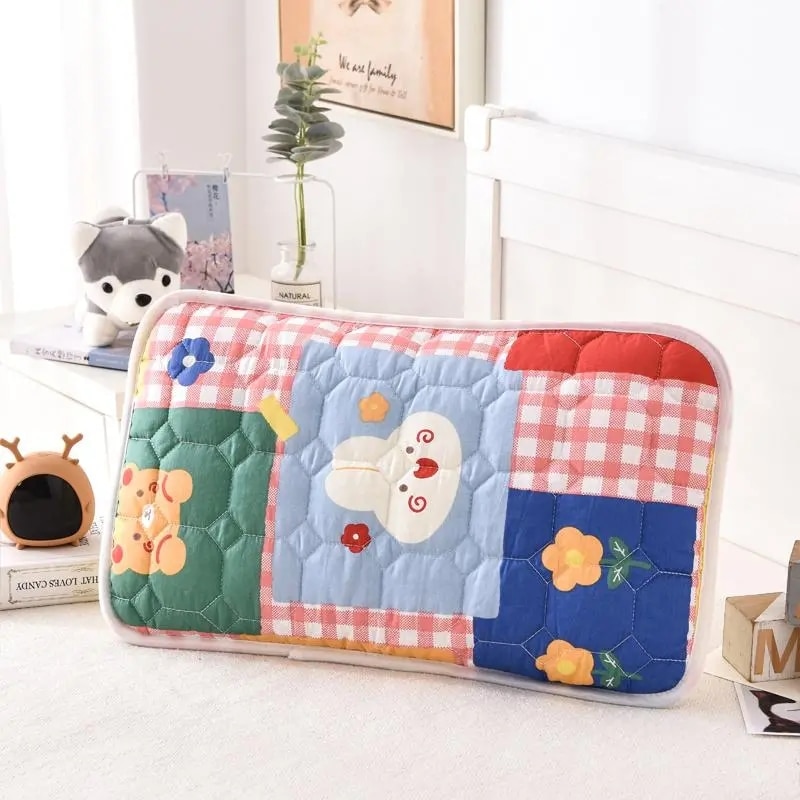 Autumn Winter Lovely Cartoon Pattern Pillow Cover Thickened Cotton Interlayer Baby Pillowcase Single Children's Pillowcase