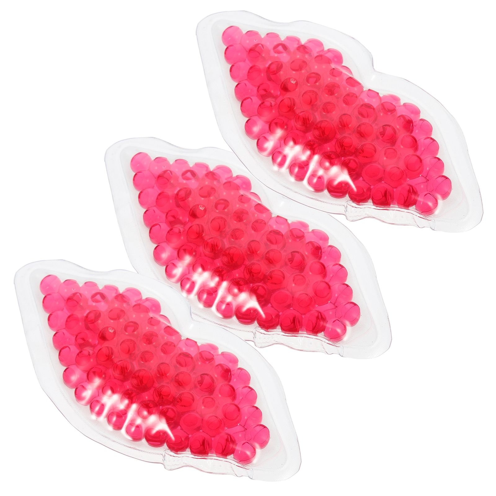 3 Pcs Hot Lip Patch Lipmask Lip Ice Pack Small Ice Packs Lips Picnic Bag Lip Cooling Gel Sheet 10cm Summer Lip Pad