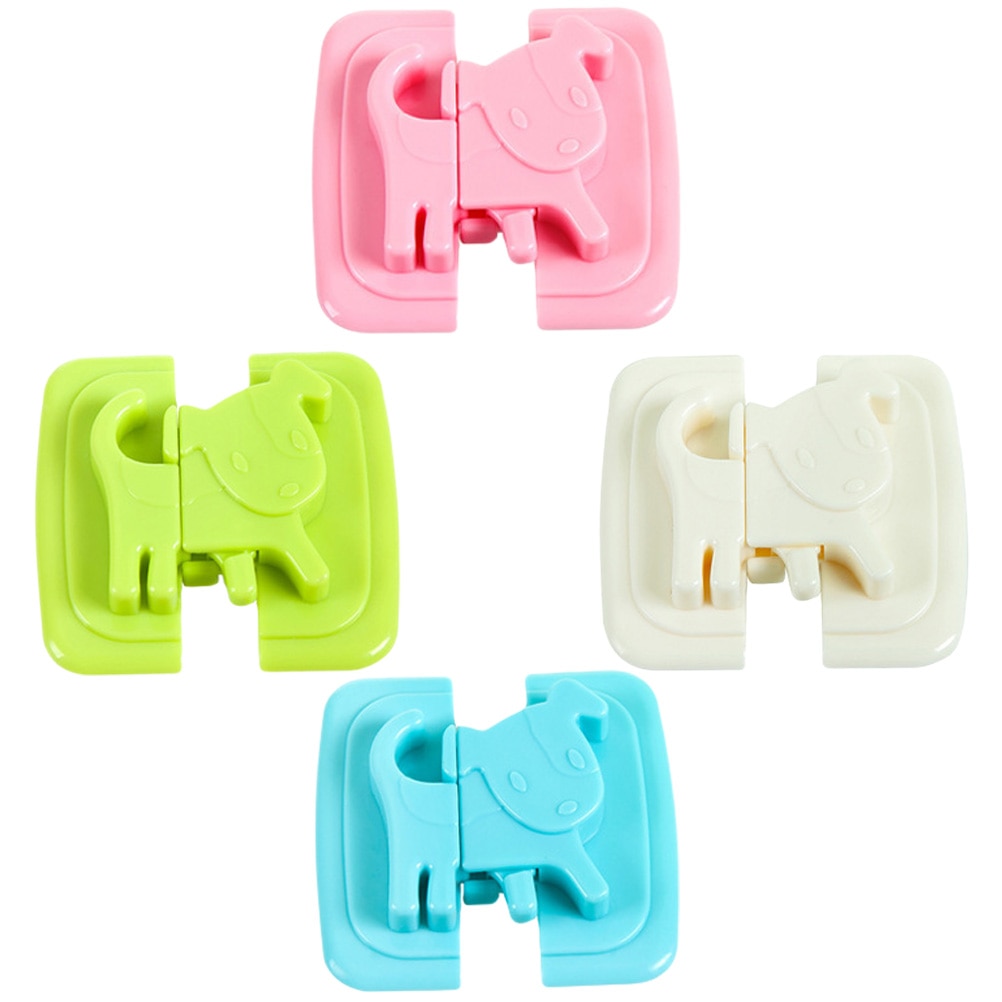 4pcs Cabinet Lock Safety Locks Protective Lock Baby Guard Lock Anti Pinch Locks
