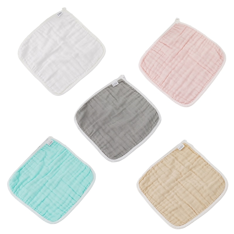 Upgraded Baby Muslin Washcloth Baby Towels Reusable Baby Cotton Squares Face Shower Bath Towel Soft Baby Wiping Bathing