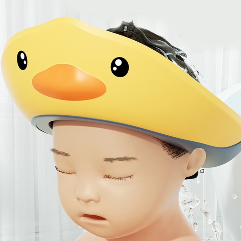 Hair Washing Hat Shower Bath Silicone Cap Soft Visor Head Protector Shampoo Cap used for Toddlers Babies Kids Children QX2D