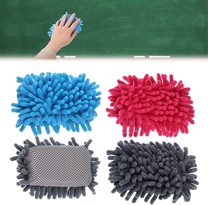 4 Pieces Whiteboard Eraser Home School Classroom Blackboard Erase Sponge