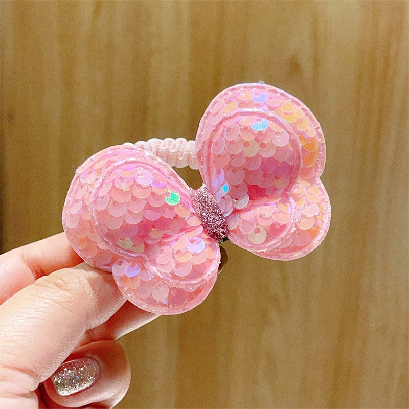 Korean version of children's hair tie, rubber band, cute girl's large intestine hair loop, head rope, baby's hair