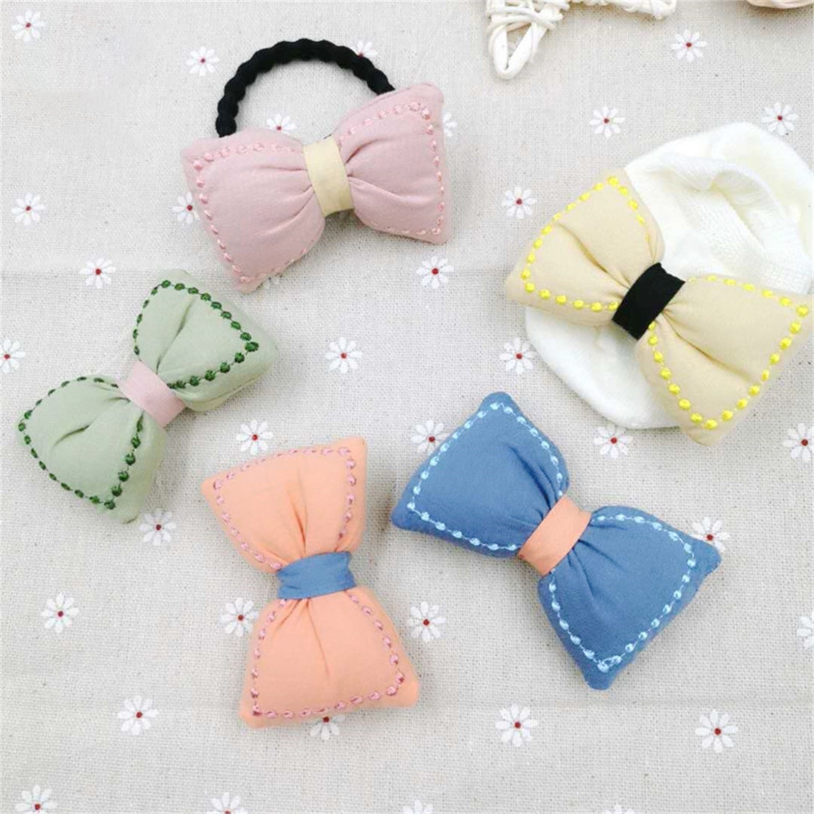 Kids Girls Bow Hair Clips Cute Decorative Barrettes for Baby Toddlers Ponytail Pigtail Hair Styling Tool