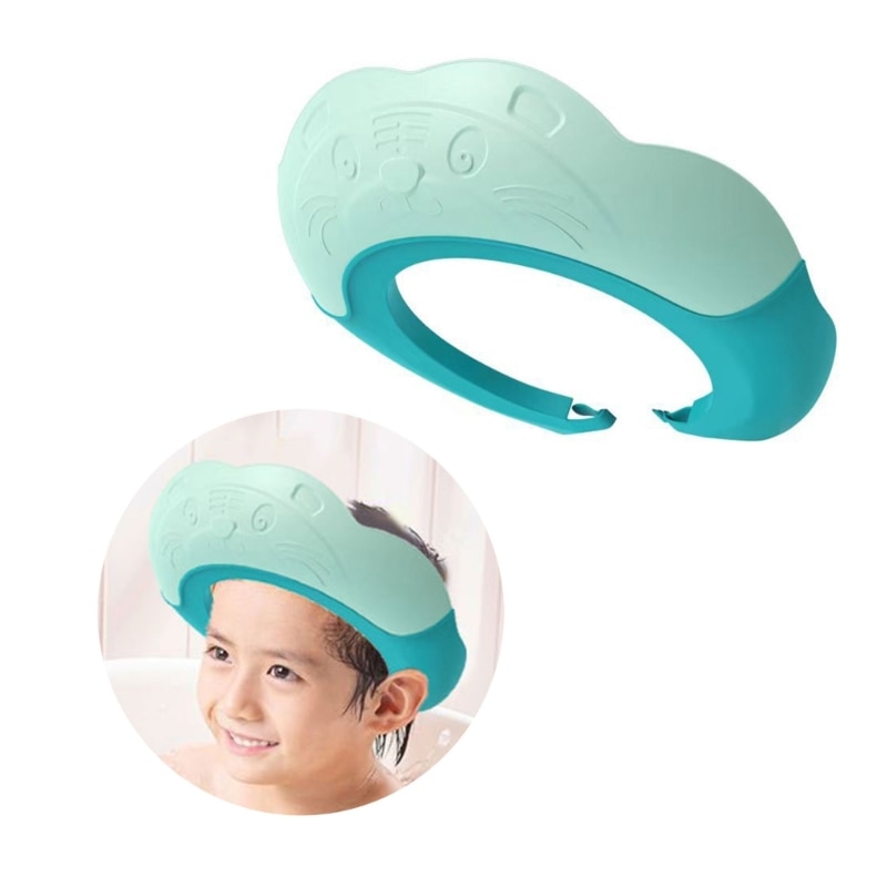 Waterproof Baby Shower Cap Shampoo Hat for Toddlers Girls Boys Protect Ears Eyes Drop shipping
