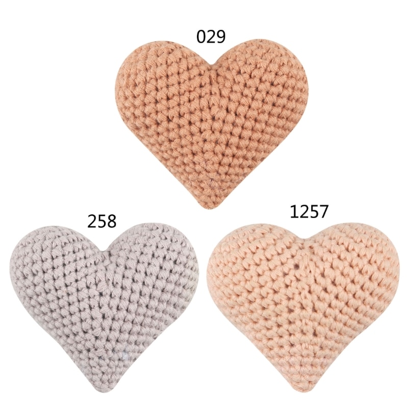 Lightweight Knitting Beads Hearted-shaped Crochet Beads DIY Baby Pacifier Chain Baby Photograph Props Drop shipping
