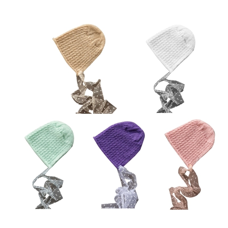 57EE Adorable- Baby Photography Props Boy Girl Photo Outfits Newborn Crochet Costume Infant Knitted Clothes Mohair Hat