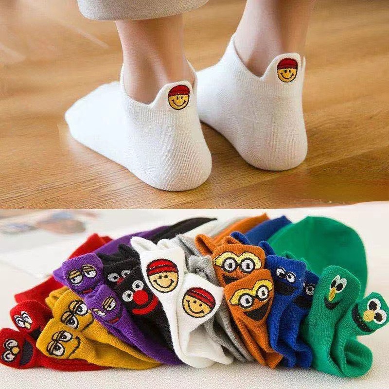 New Style Couple Socks Cotton Mid-Calf Length Socks Preppy Style Stockings Black and White Two Bars Women's Sports Trendy S