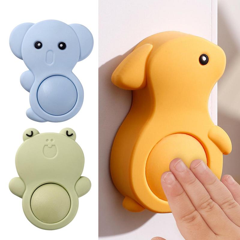 Baby Safety Door Finger Pinch Guard Cartoon Animal Security Door Stopper Foam Finger-Proof Prevents Slamming Door Locked In Room