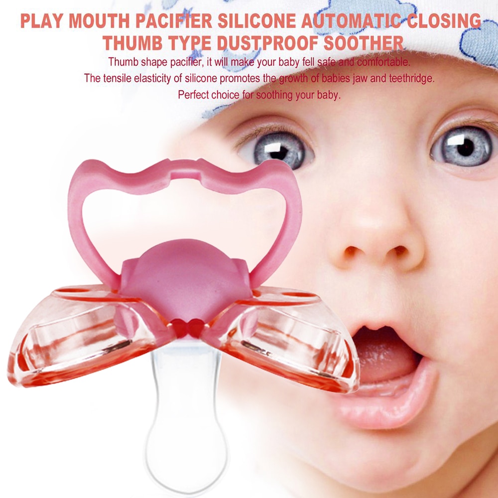 Multicolor Thumb Pacifier Baby Baby Dust Proof Orthodontic Fake Pacifier Silicone Pacifier Pacifier