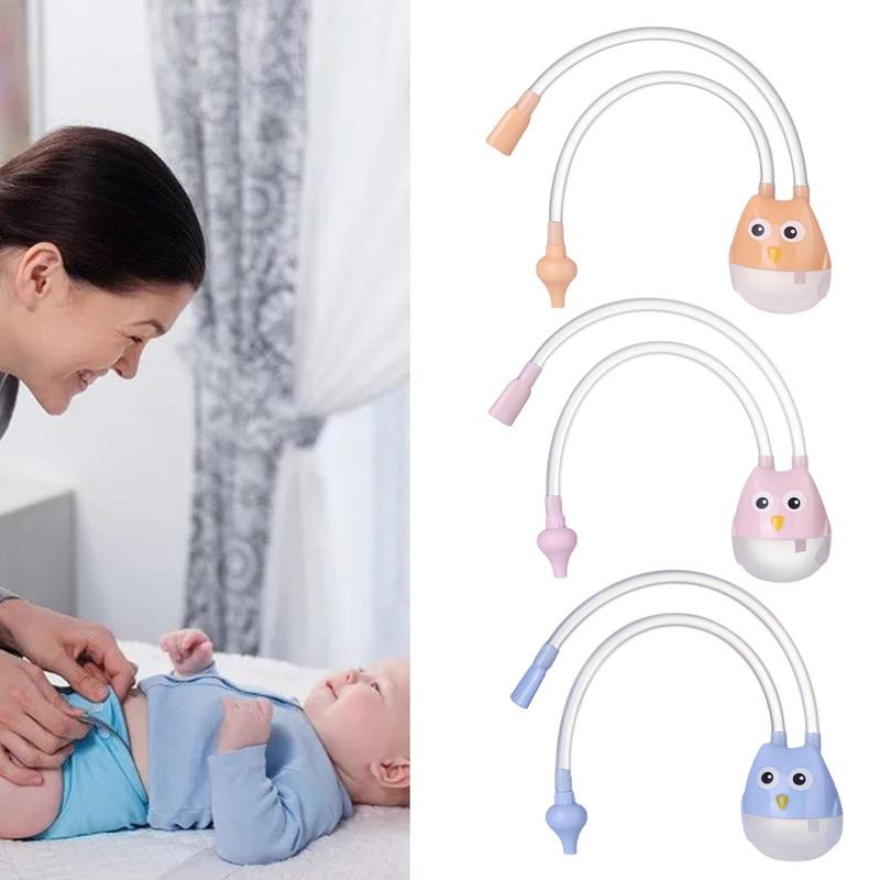 Baby Nose Sucker Newborn Aspirator Nose Cleaner Sucker Suction Tool Protection Health Anti-reflux Silicone Booger Suction Pipe