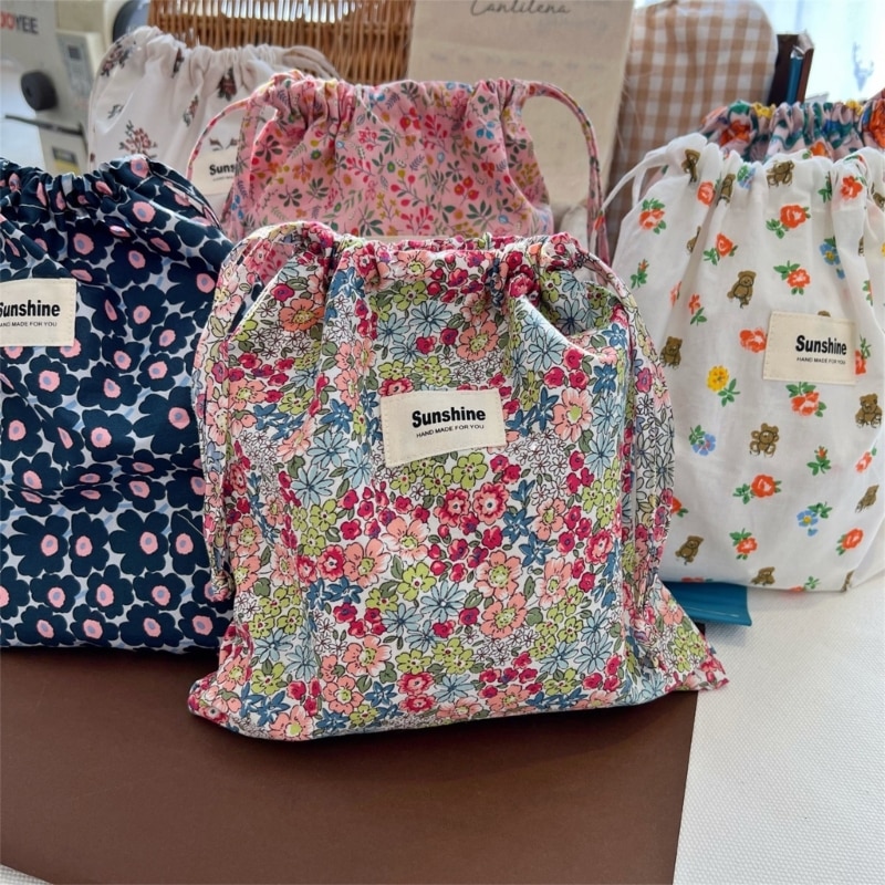 Baby Nappy Bag Reusable Floral Bag Diaper Underpants Organizing Bag Washable Wet Bag Infant Cloth Diaper Pack Pocket QX2D