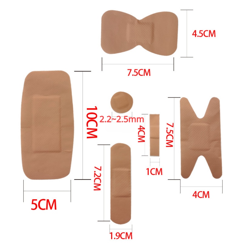 Waterproof Breathable Band Aid PE Plasters Wound Dressing Patch First Aid Medical Strips Adhesive Bandages