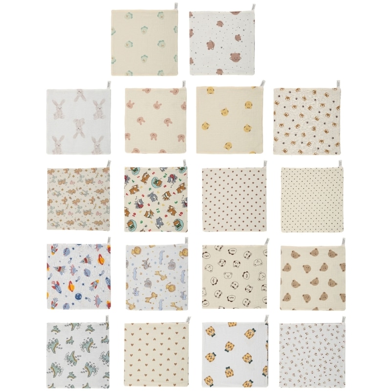 Baby Washcloths for Unisex Cotton Wash Cloth for Baby Face- Body Comfy- & Soft
