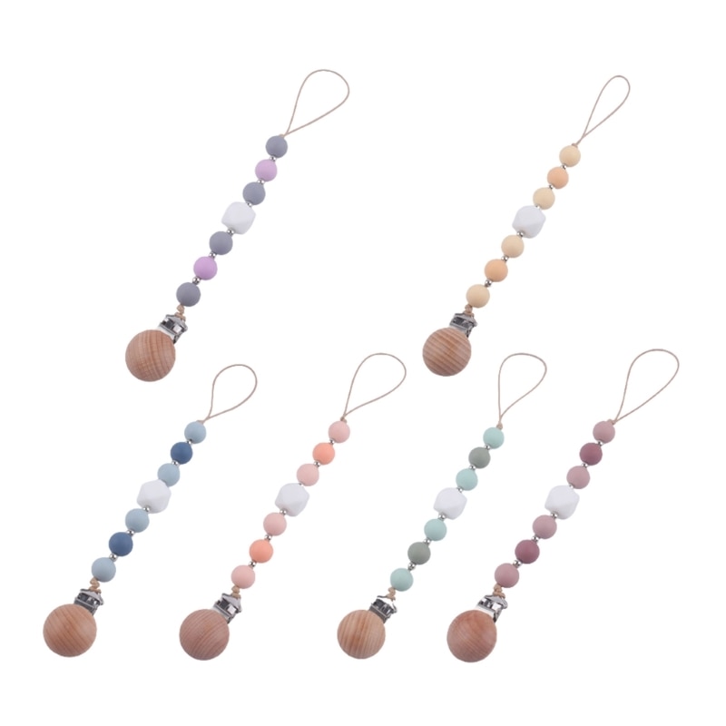 Baby Soother Toy Anti-lost Clip Dummy Chain Teether Accessory Infant Shower Gif H37A