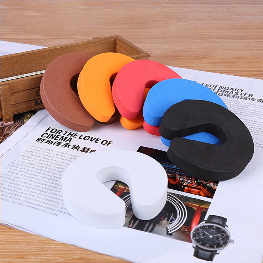 2023 New Durable Door Stopper Finger Protect Pinch Foam EVAC Shape Handle Stop Kid Door Stopper Baby Safety Protect