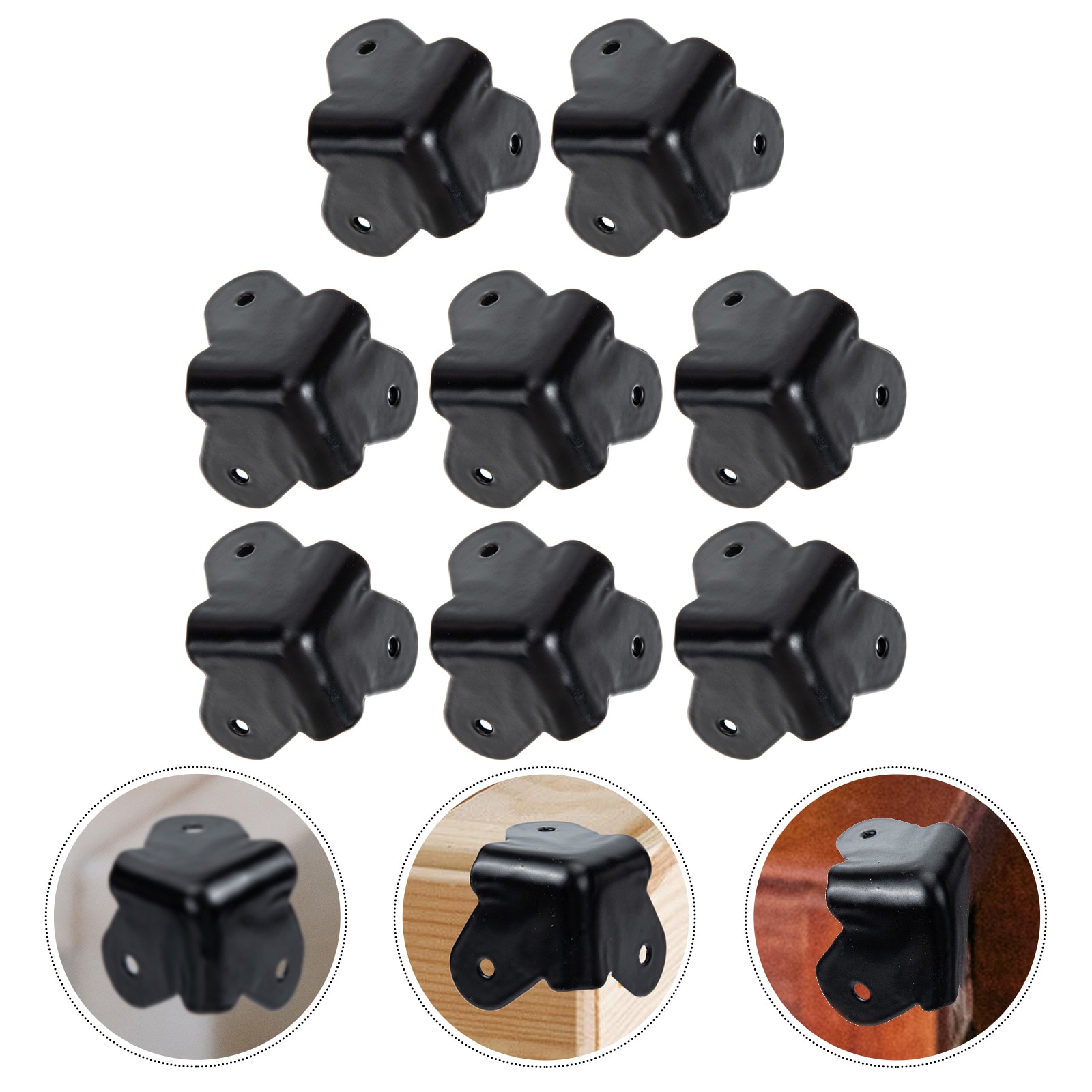 Sonance Speakers Metal Corner Guards Cabinet Protector Black Corner Protectors Guitar Speaker Cabinet Speaker Corner Protectors