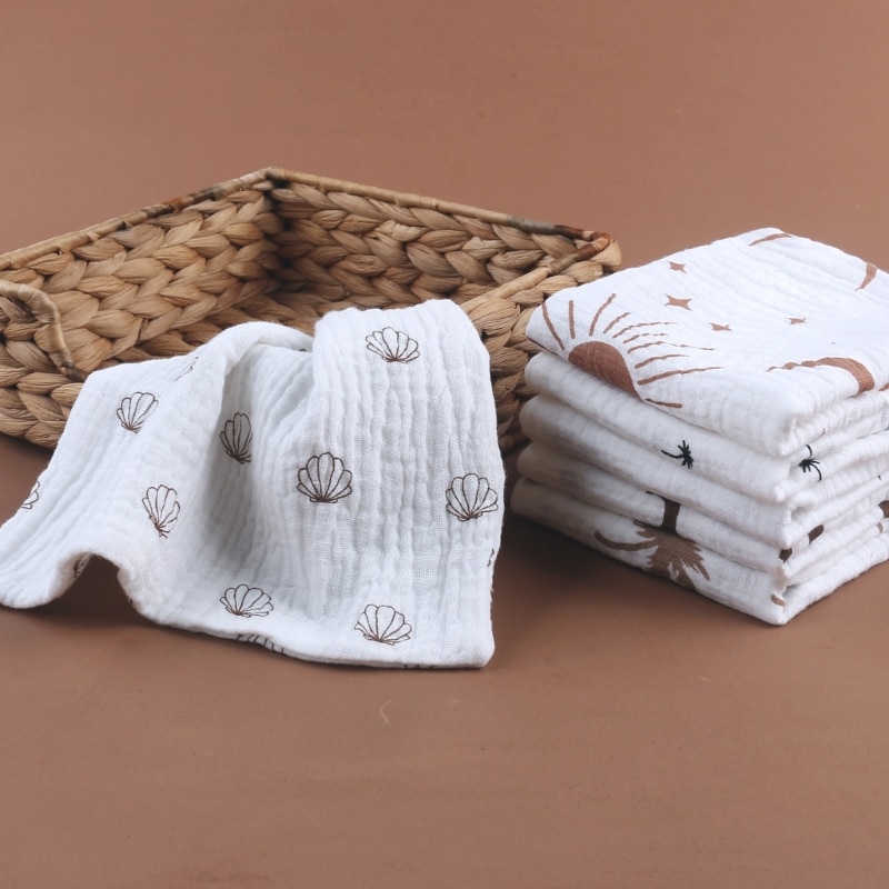 Soft Nursing Towel for Newborn Toddlers Boys Girls Strong Absorbent Cotton Facecloth Wiping Saliva Towel Handkerchief Wholesale