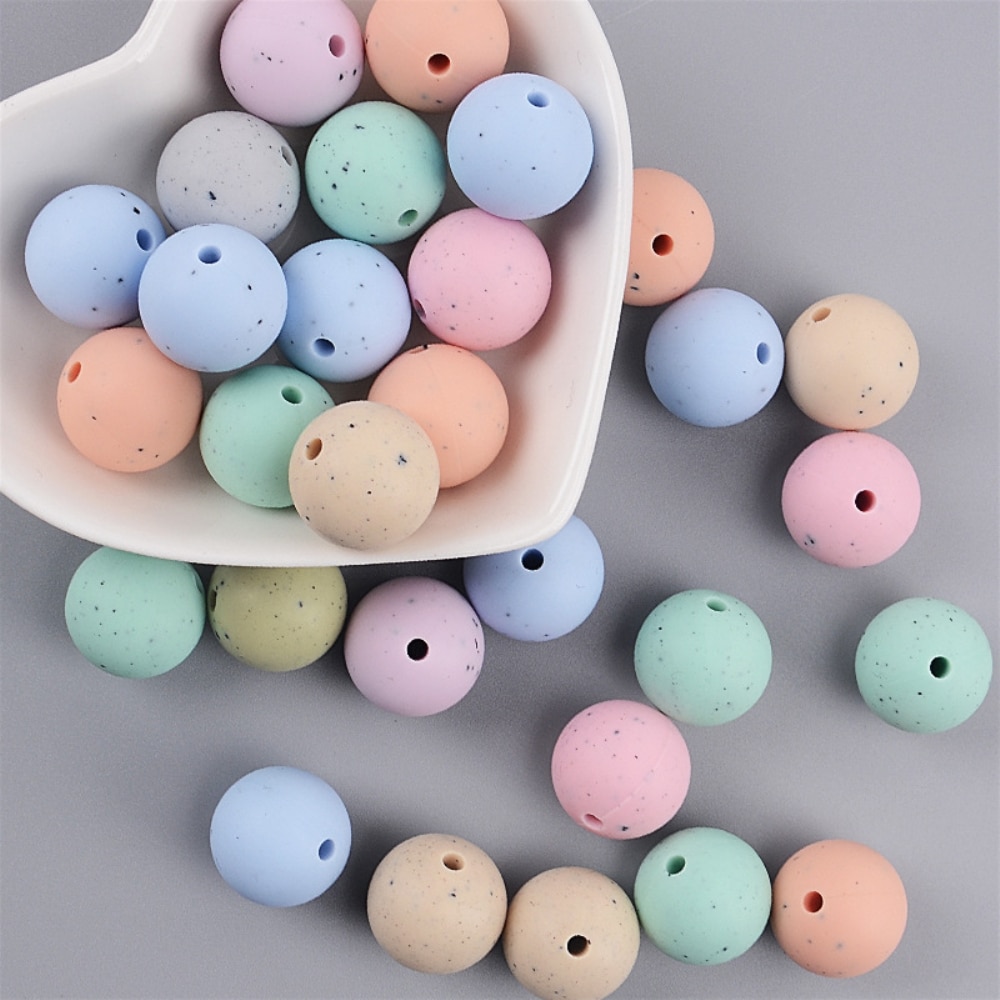 Chewing Toys Silicone Bead Pendant Baby Pacifier Cartoon Wooden Bracket Baby Chewing Pacifier Clip Baby Plastic Flowers