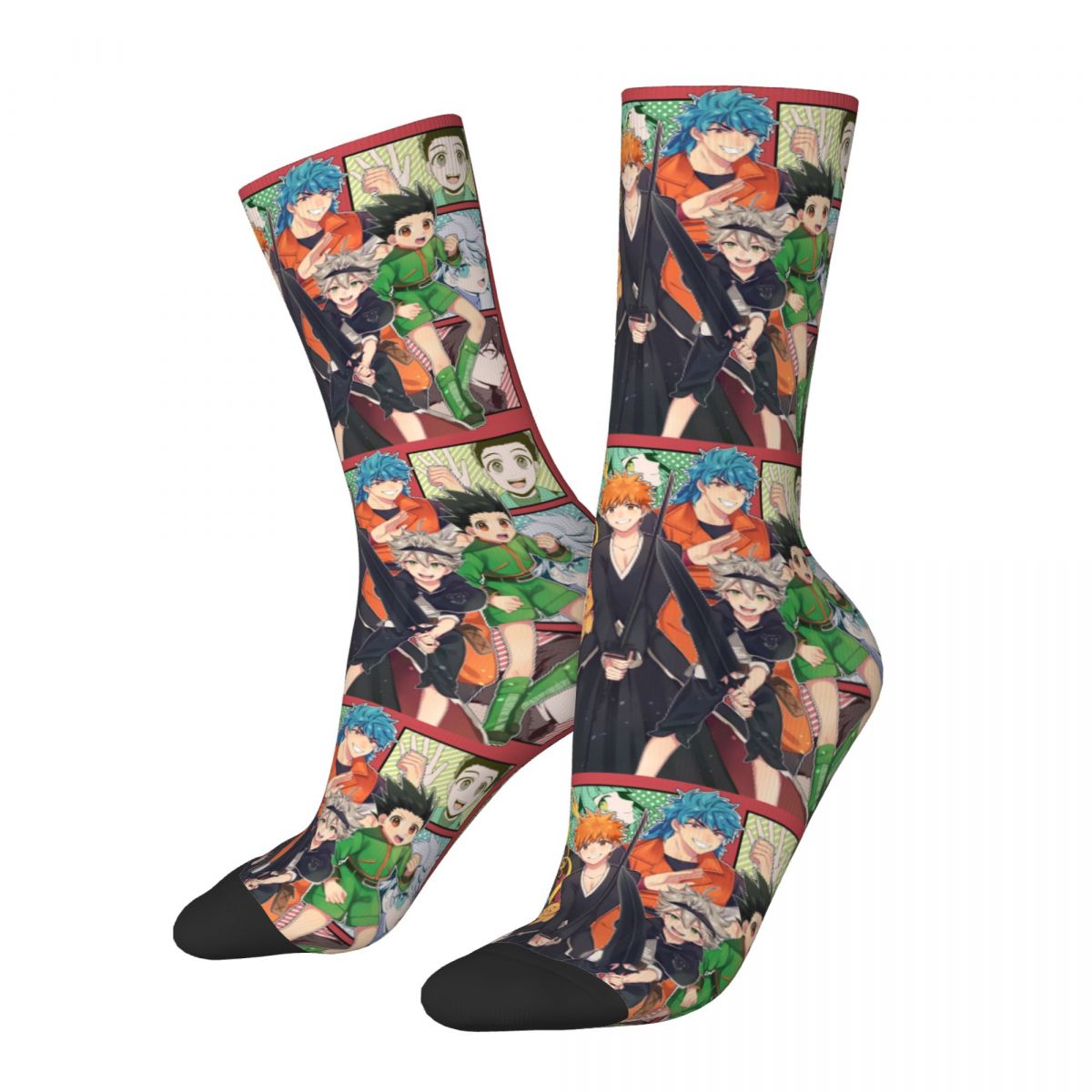 Hip Hop Vintage Crazy Men's compression Socks Unisex Assassination Classroom Harajuku Seamless Printed Funny Novelty Crew S