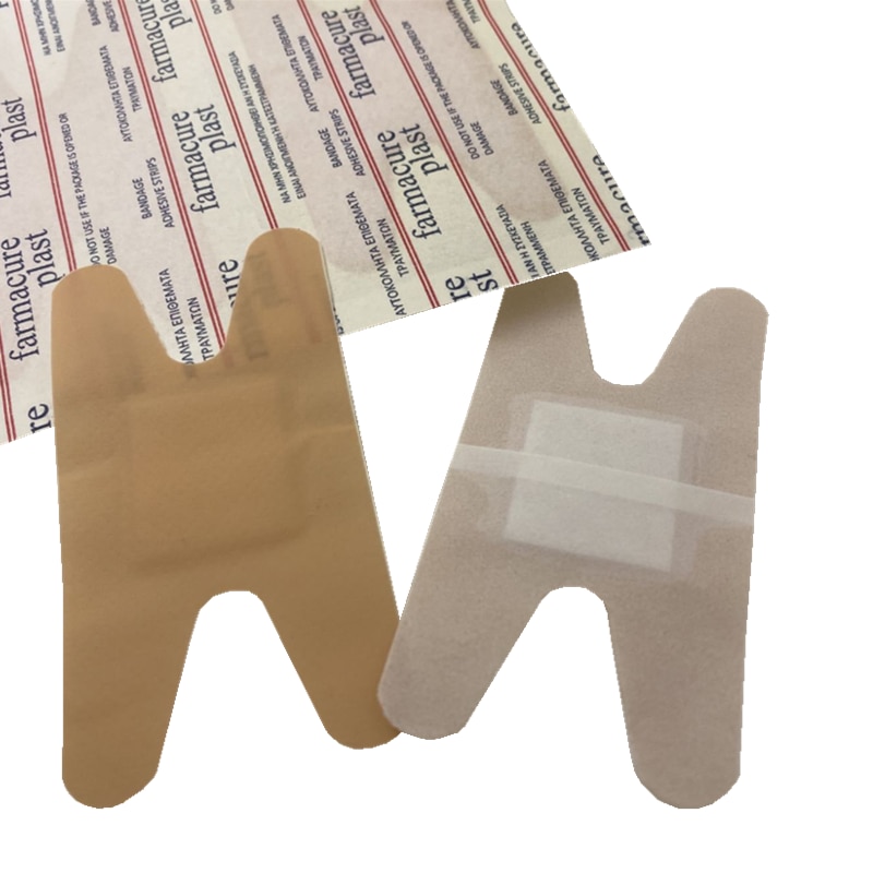 20pcs/set Fingertip Wound Dressing Plaster H Shape Band Aid Waterproof Skin Hemostasis Patch Medical Adhesive Bandages Strips