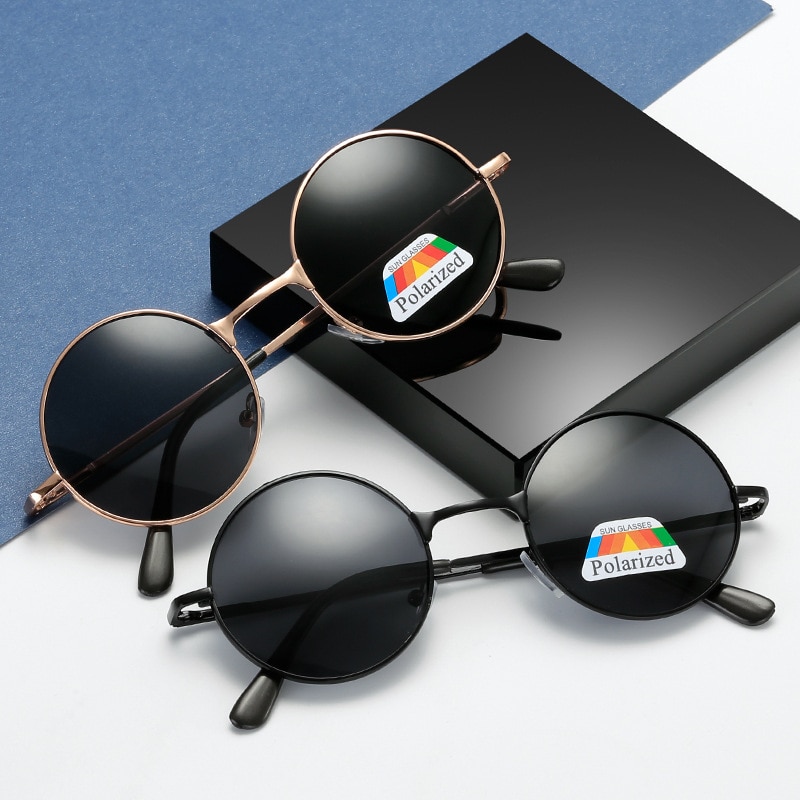 1pcs Driving Fishing Sun Glasses Metal Polarized Sunglasses Retro Punk Style Retro Glasses Polarized Sunglasses Brand Designer