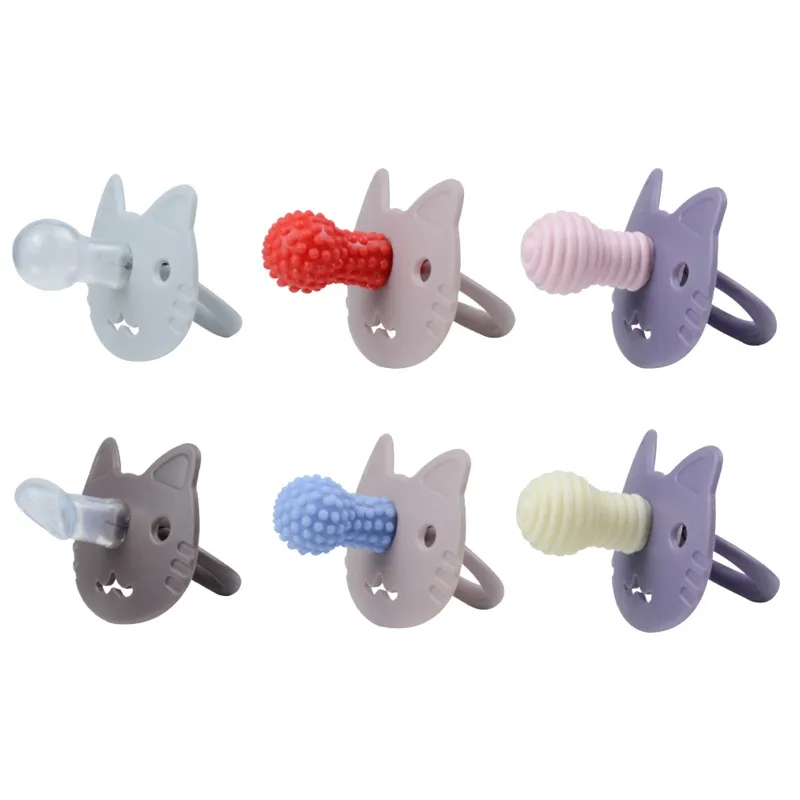 Baby Pacifier Grade Silicone Cartoon Dummy Pacifiers Appease Soother