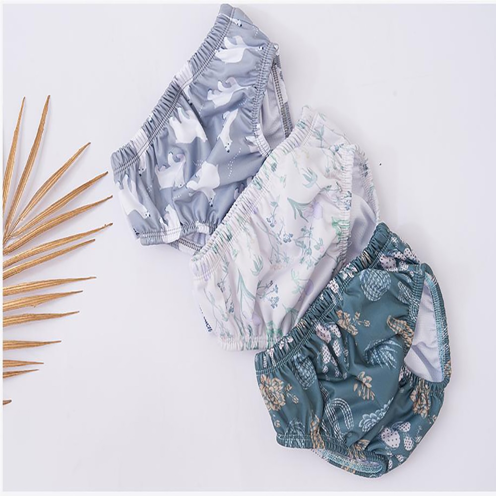 CoolaPeach Recycled Waterproof Baby Swim Diaper Boys And Girls Soft Washable Training Underwear Learning Pants For 10-21Pounds