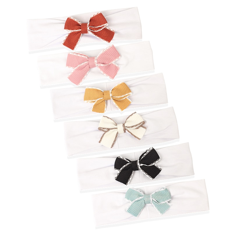 Baby Girls New Knot Bow Headbands Kids Boys Cotton Toddler Solid Cute Soft Head bands Hair Accessories