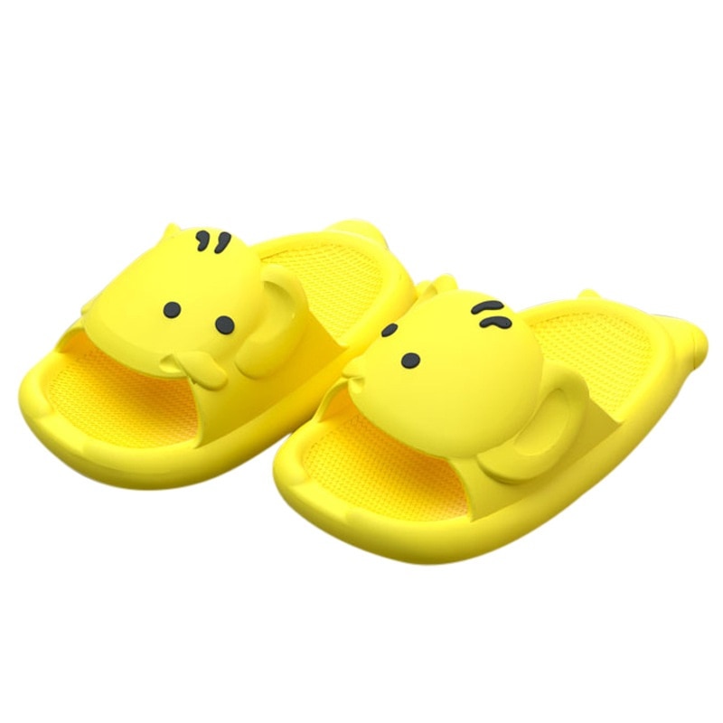 Kruleepo 3-6 Years Baby Slippers Shoes Infant Children Girls Boys Cute 3D Cartoon PVC Animation Home Antiskid Shark Mules