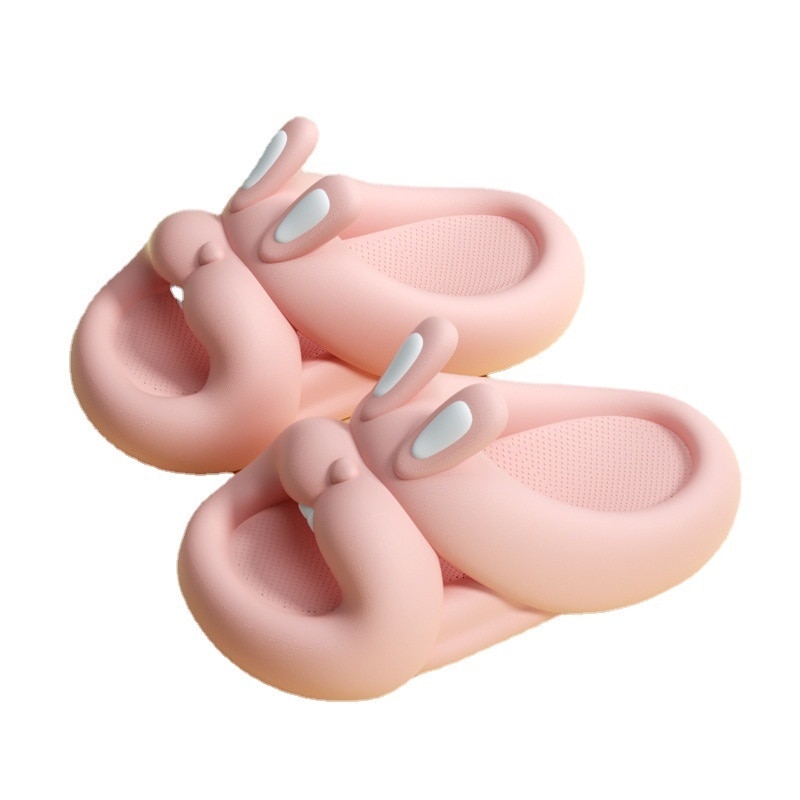 Kruleepo 3-10 Years Baby Kids Slippers Shoes Children Boys Girls Toddler 3D Cartoon Solid PVC Home Bathroom Mules Sandals
