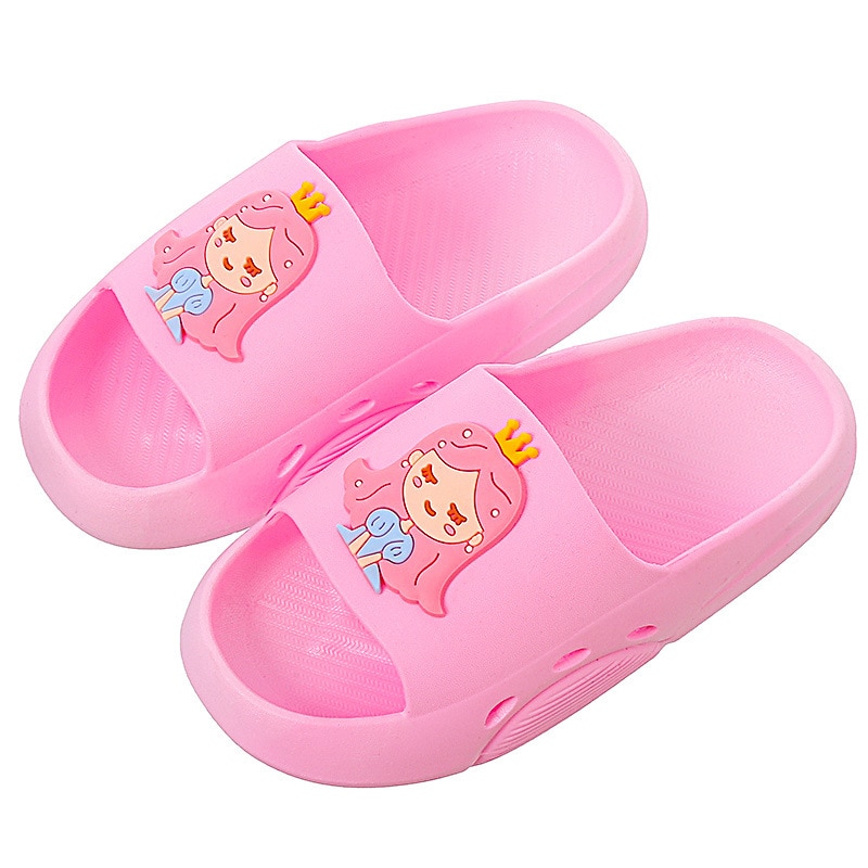 Kruleepo 3-11 Years Baby Girls Home Slippers Shoes Children Kids Cute 3D Cartoon Antiskid Slipper Toddler Sandals Shoe