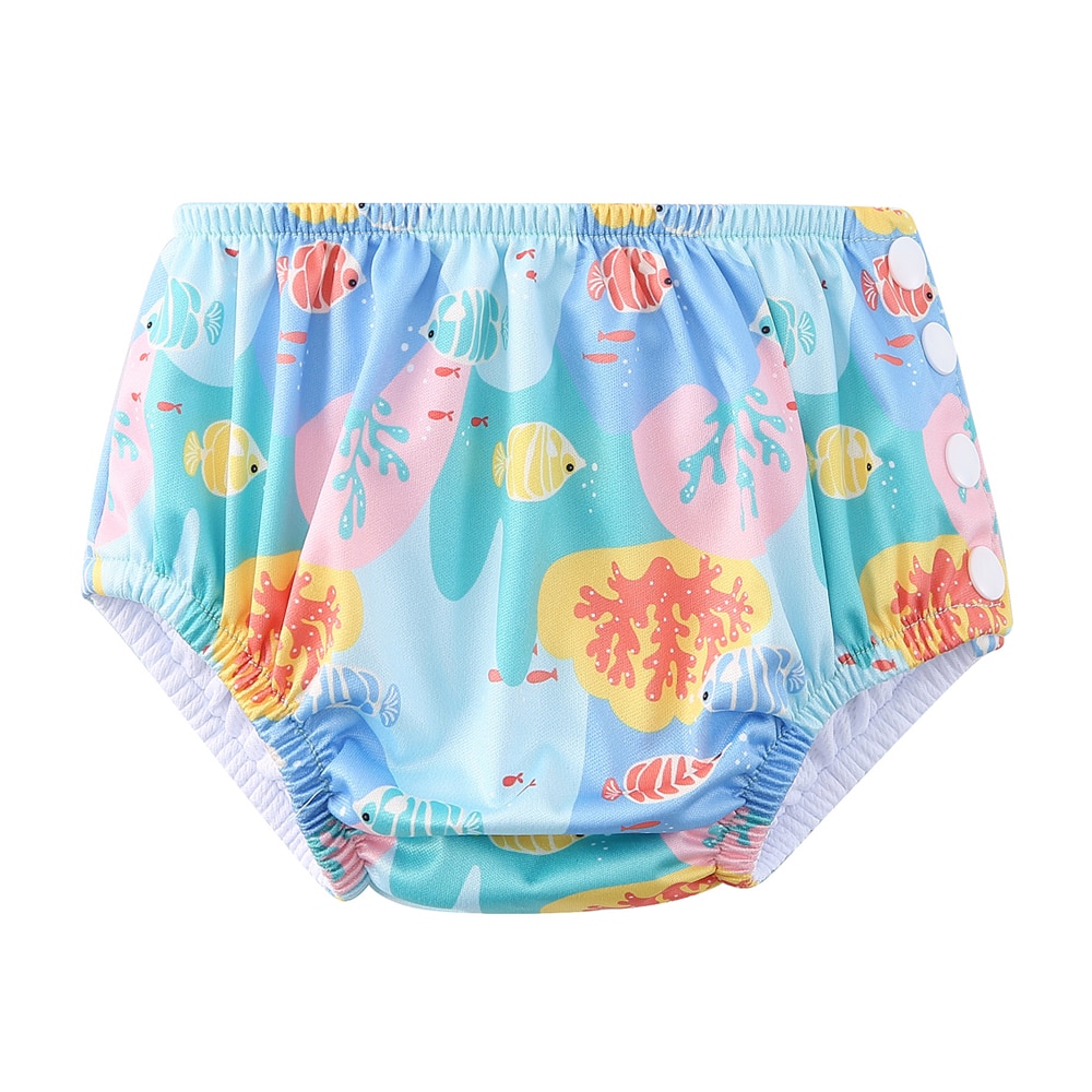 [Babyland] Reusable Waterproof Swimming Diapers for Infants Leak-Proof Soft Baby Pool Pants For 0-2 Years Baby