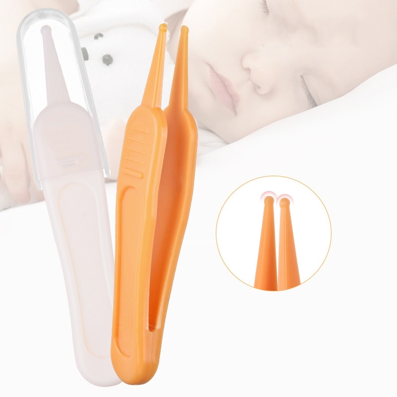 Baby Booger Clip Baby Daily Care Cleaning Tweezers Round Head Clip Washing Cleaning Supplies