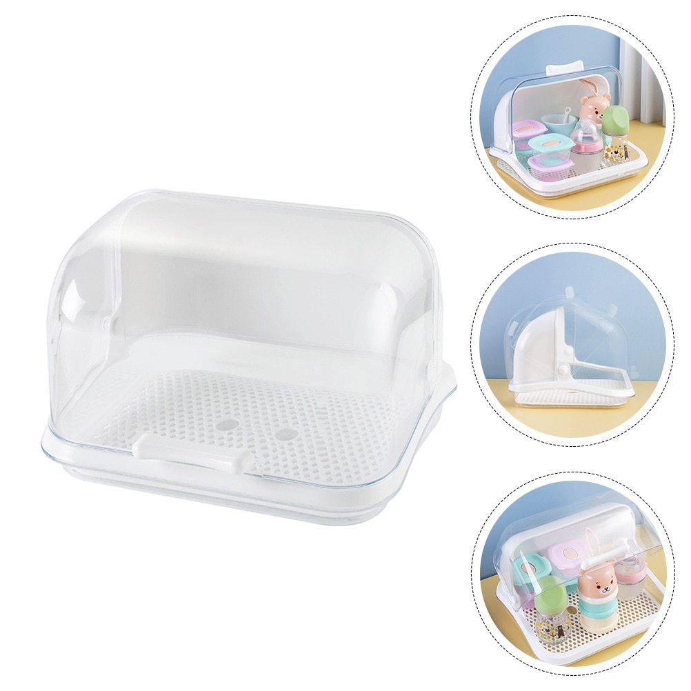 Pastry Storage Box Baby Tools Box Plastic Utensils Cup Tableware Container Pp Infant Tableware Holder Toddler Portable Dryers
