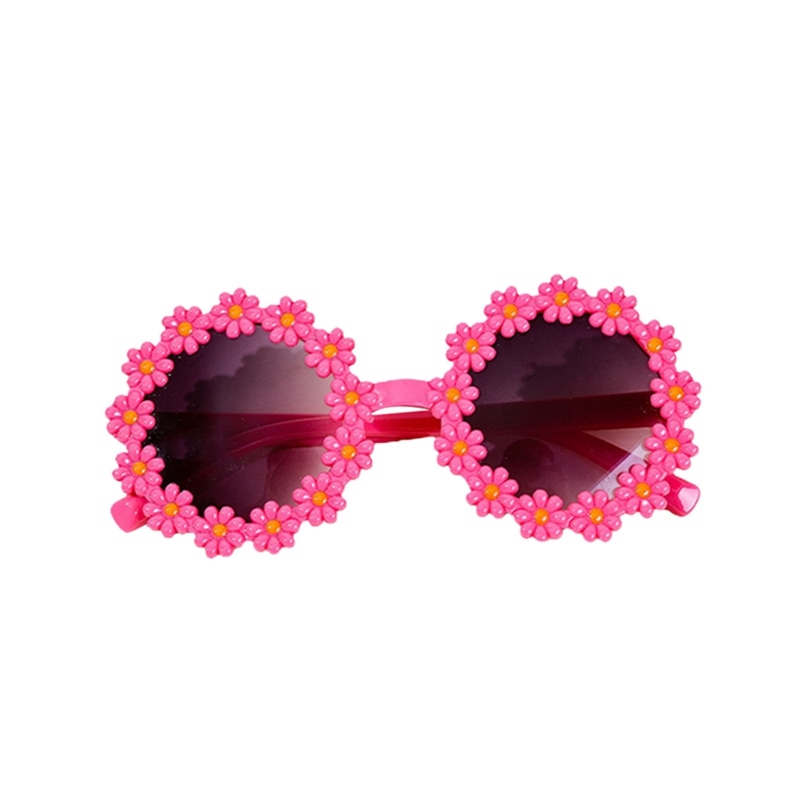 Child Girls Sunglasses, Cute Sweet Flowers Summer Outdoor Travel Casual Kids Glasses